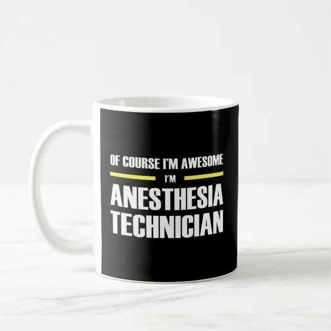 Taza De Café Técnico Awesome Anestesia (Izquierda)