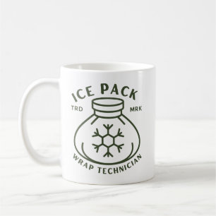 Taza De Café Técnico de envolturas de compresas de hielo