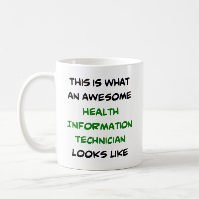 Taza De Café técnico de información de salud, impresionante (Izquierda)