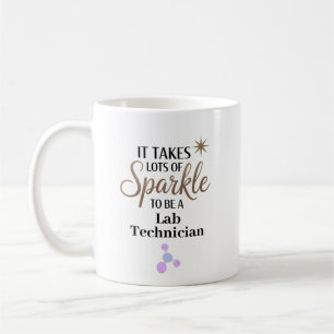 Taza De Café Técnico de laboratorio de brillo personalizado