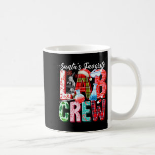 Taza De Café Técnico de laboratorio de Navidad del equipo de la