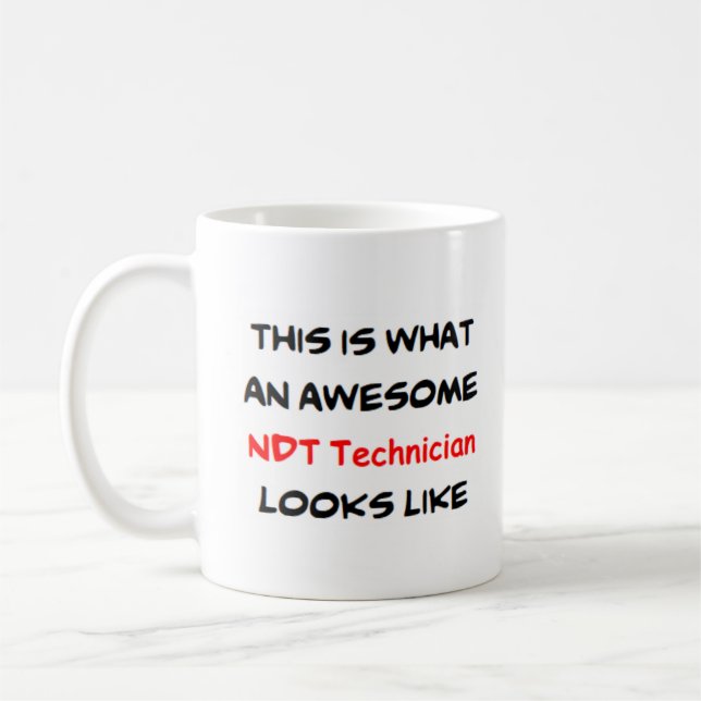 Taza De Café técnico de ndt, impresionante (Izquierda)