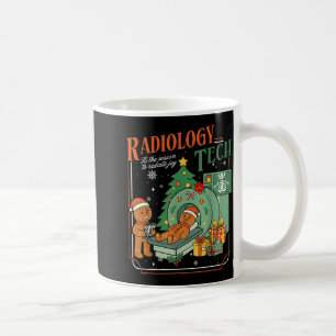 Taza De Café Técnico de Radiología de Navidad Divertido Hombre 