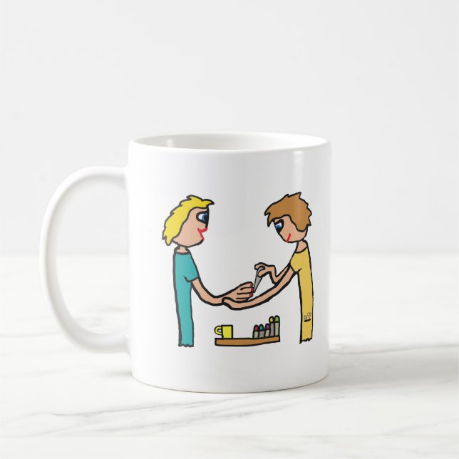 Taza De Café Técnico del salón de bar de uñas (Izquierda)