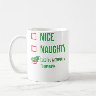 Taza De Café Técnico electromecánico divertida Navidad Ba