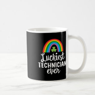 Taza De Café Técnico más afortunado siempre día de San Patricio