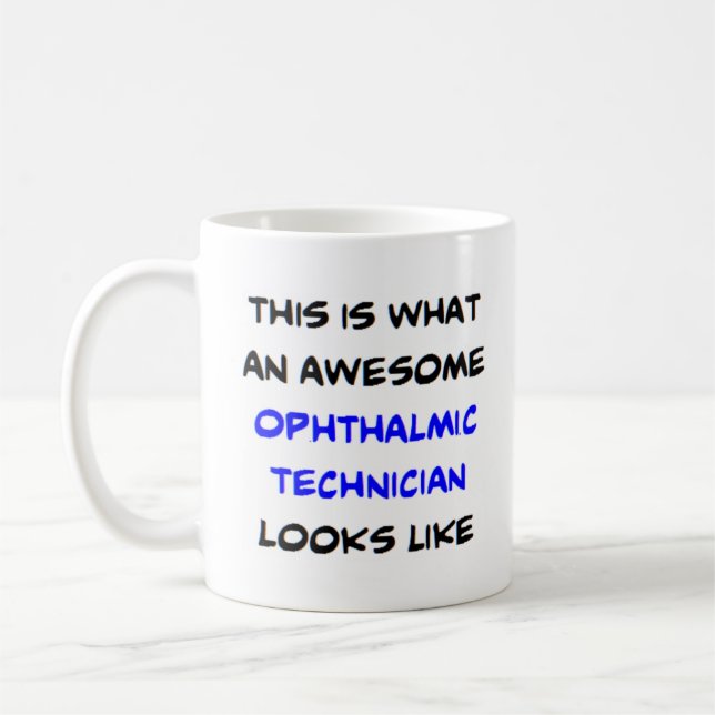 Taza De Café técnico oftálmico, impresionante (Izquierda)