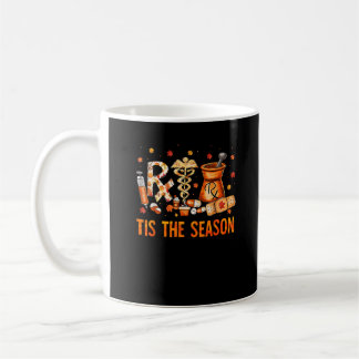 Taza De Café Técnico Tema Otoñal Es La Temporada