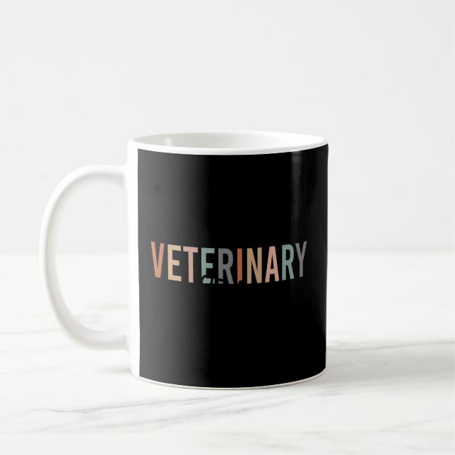 Taza De Café Técnico Veterinario Vet Tech Veterinario Técnico (Izquierda)