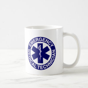 TAZA DE CAFÉ TÉCNICOS MÉDICOS EMT DE LA EMERGENCIA
