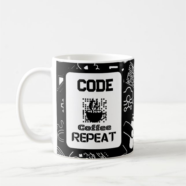 Taza De Café tecnología de codificación de programación de inge (Izquierda)
