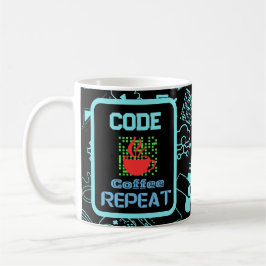 Taza De Café tecnología de codificación de programación de inge