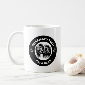 Taza De Café Tecnología de farmacia personalizada Papa Bear caf