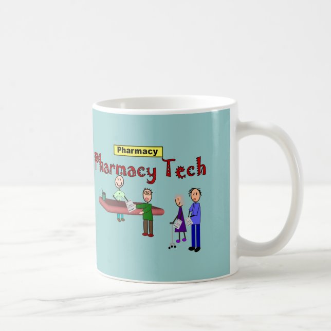 Taza De Café Tecnología de la farmacia con diseño de los (Derecha)