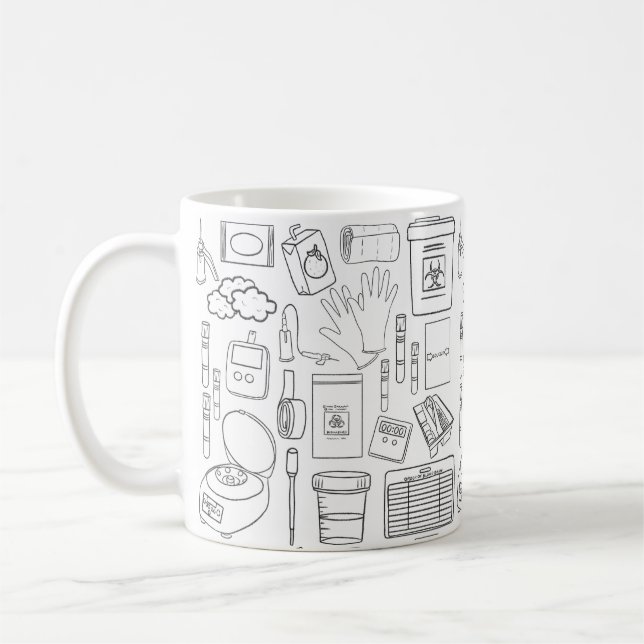 Taza De Café Tecnología de laboratorio (Izquierda)