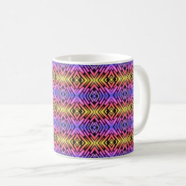 Taza De Café Tecnología de punta Neon Rosa Purpura Amarillo