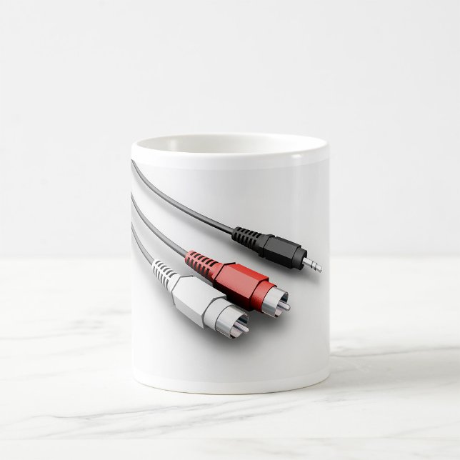 Taza De Café Tecnología de vídeo de cables de audio (Subido por el creador)