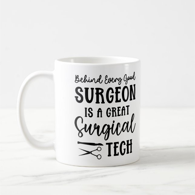 Taza De Café Tecnología quirúrgica personalizada | Tecnólogo qu (Izquierda)