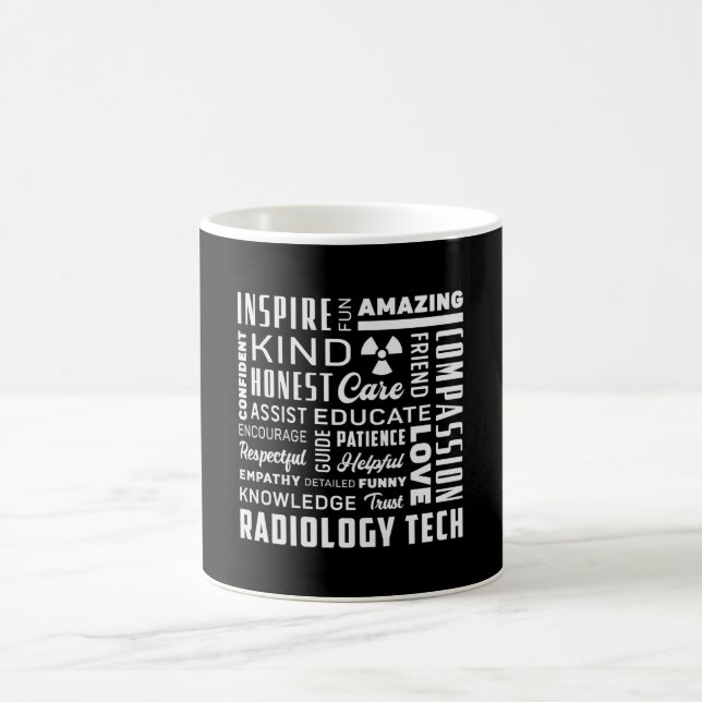 Taza De Café Tecnologías de Radiología Tecnológica Rad Tech X-R (Centro)