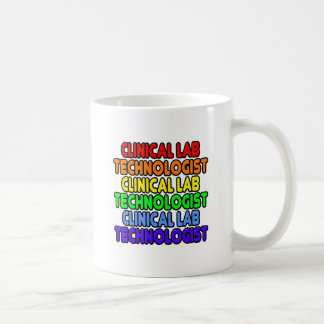 Taza De Café Tecnólogo de laboratorio clínico Rainbow