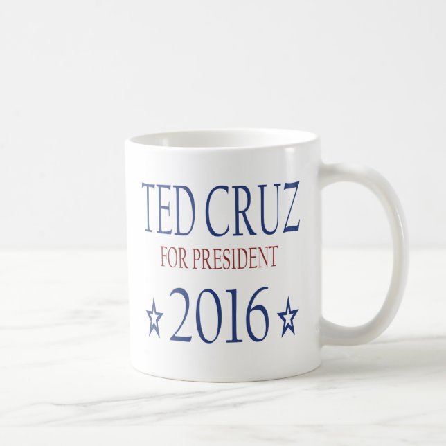 Taza De Café Ted Cruz para el presidente 2016 (Derecha)