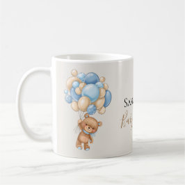 Taza De Café Teddy Bear Balloon Brown