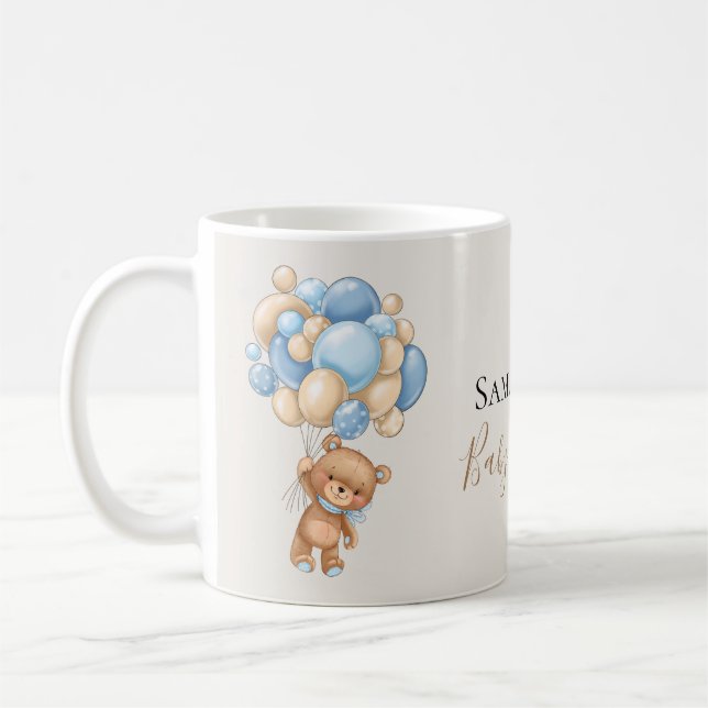 Taza De Café Teddy Bear Balloon Brown (Izquierda)