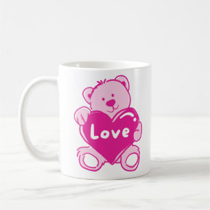 Taza De Café Teddy Bear Love Mug