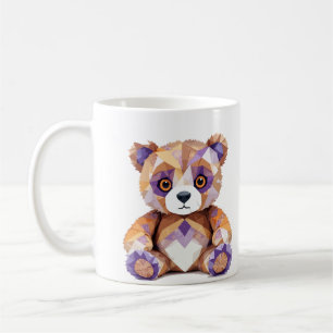 Taza De Café Teddy Bear Playable Adorable Fun Animal Coloroso