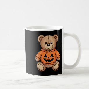 Taza De Café Teddy Bear Pumpkin Gráfico Caída Halloween