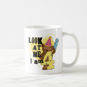 Taza De Café Teddy Bear Tengo 4 Camisas de Cumpleaños y Regalos