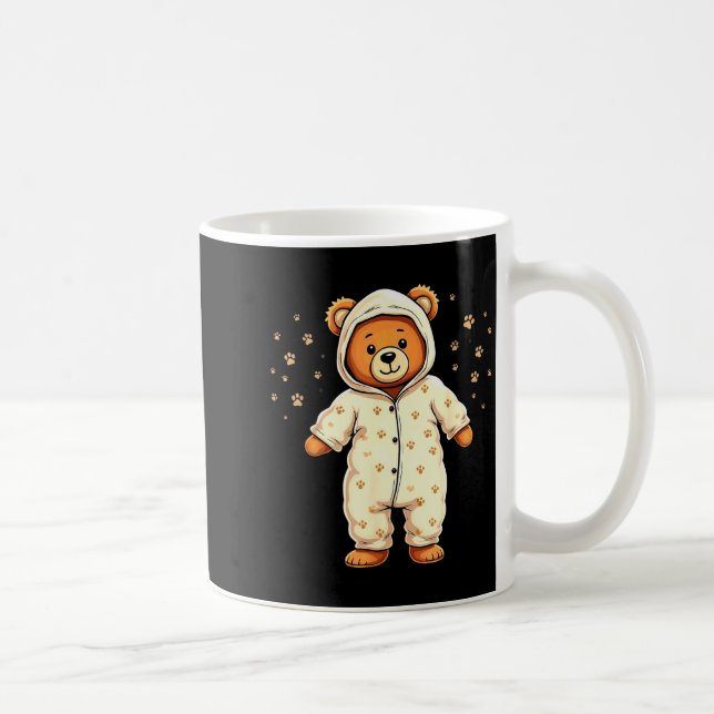 Taza De Café Teddy Bear Wearing Pajamas  (Derecha)