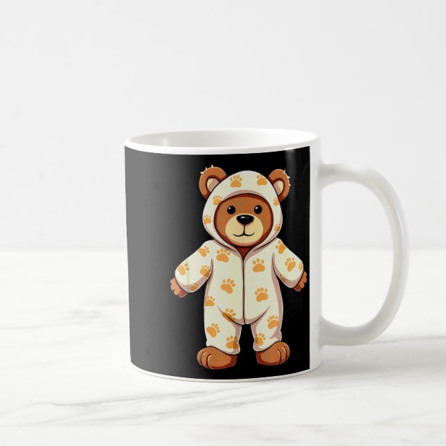 Taza De Café Teddy Bear Wearing Pajamas  (Derecha)