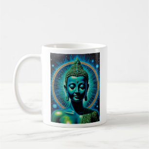 Taza De Café Tee de arte espiritual cósmico de Buda Celestial