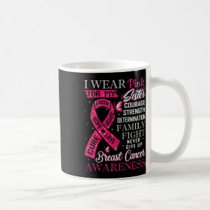 Taza De Café Tee De Conciencia Sobre El Cáncer De Mama Que Uso 