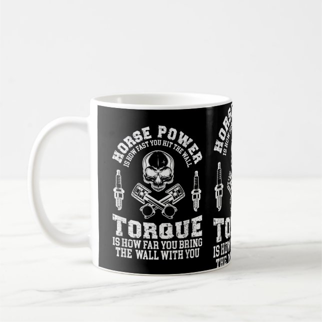 Taza De Café Tee para hombres para coches, mecánica de coches y (Izquierda)
