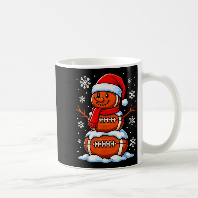 Taza De Café Teenage Boys Christmas Pajamas, American Football  (Derecha)