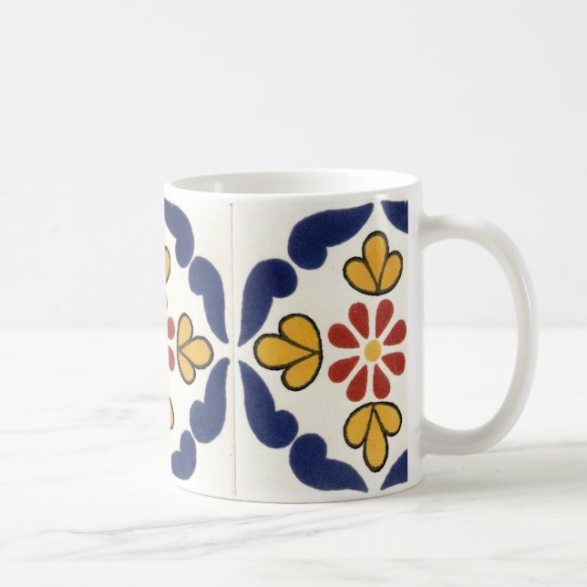 Taza De Café Teja de Talavera del mexicano (Derecha)