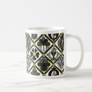 Taza De Café Teja isabelina de Blackwork