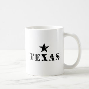 Taza De Café Tejas, el estado solitario de la estrella