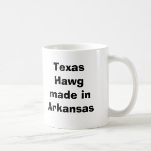 Taza De Café Tejas Hawg hecho en Arkansas