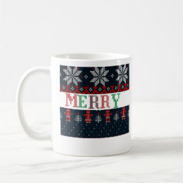 Taza De Café tejer Feliz Navidad