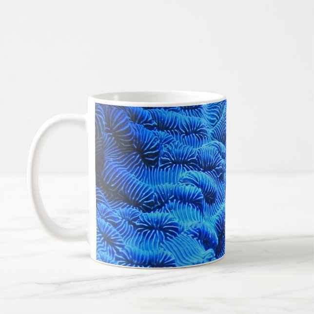 Taza De Café Tejido azul (Izquierda)