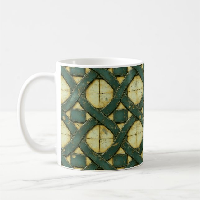 Taza De Café Tejido Celta de Piedra (Izquierda)
