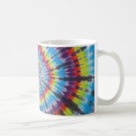 Taza De Café Tejido de arcoiris Tye Swirl Café Mug