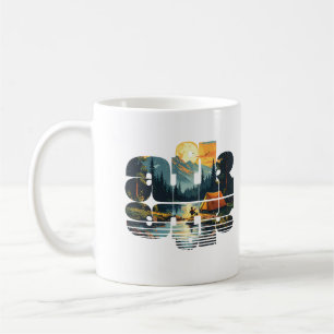 Taza De Café Tejido de camping
