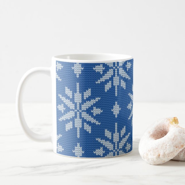 Taza De Café Tejido de nevada (Con donut)