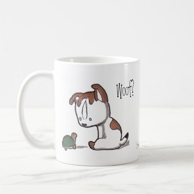 Taza De Café ¿Tejido? ¡Maullido! ¡Taza del gatito y del (Izquierda)
