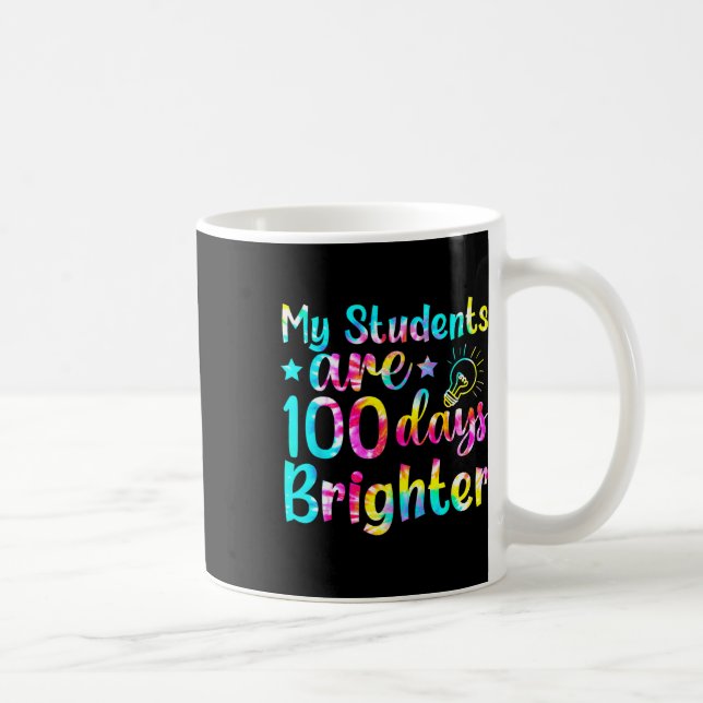 Taza De Café Tejido Mi Alumno Es 100 Días Más Brillante (Derecha)