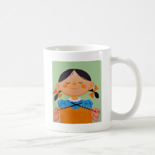 Taza De Café Tejido retro vintage